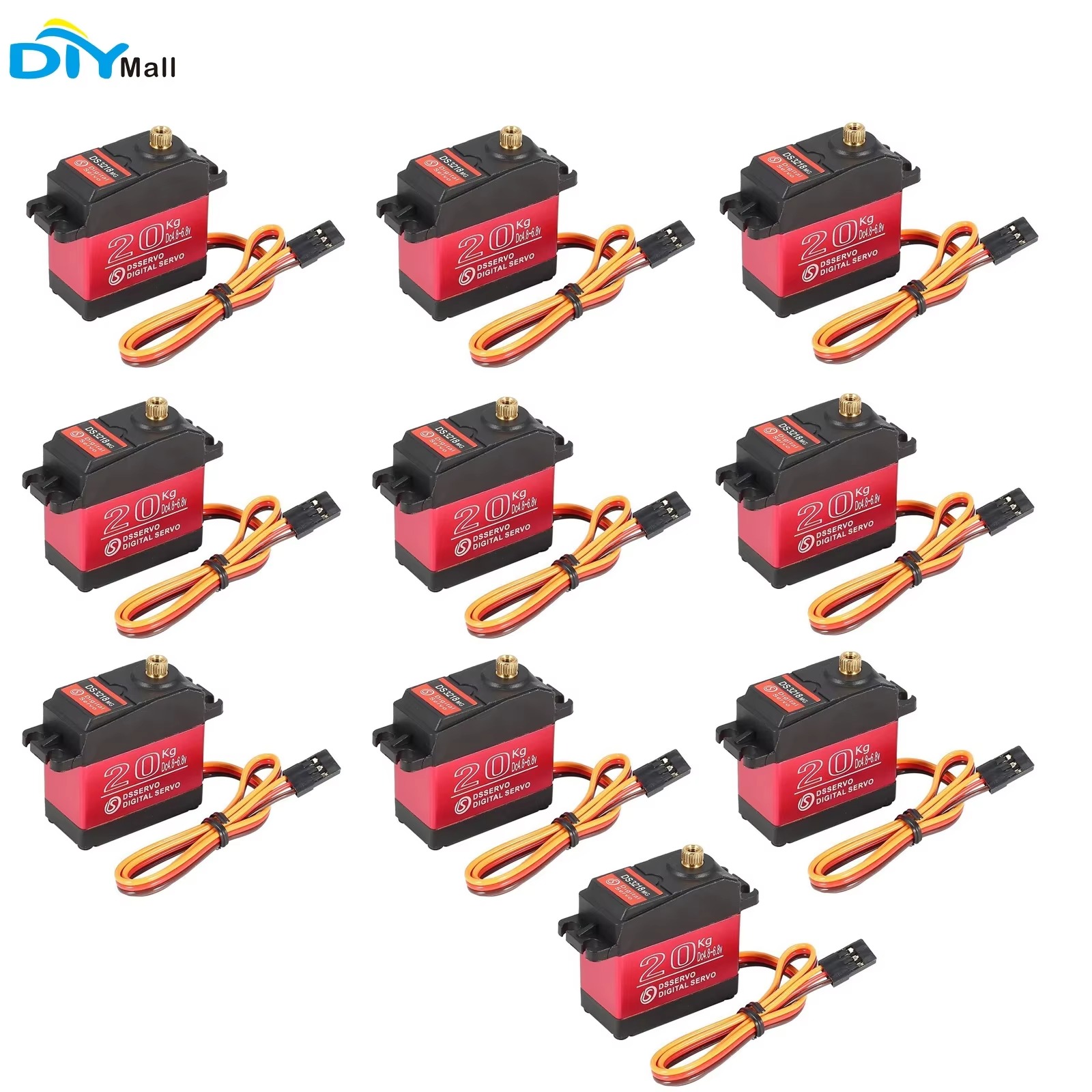 Rc Hobby Shops - 10PCS DS3218 20KG Digital Servo High