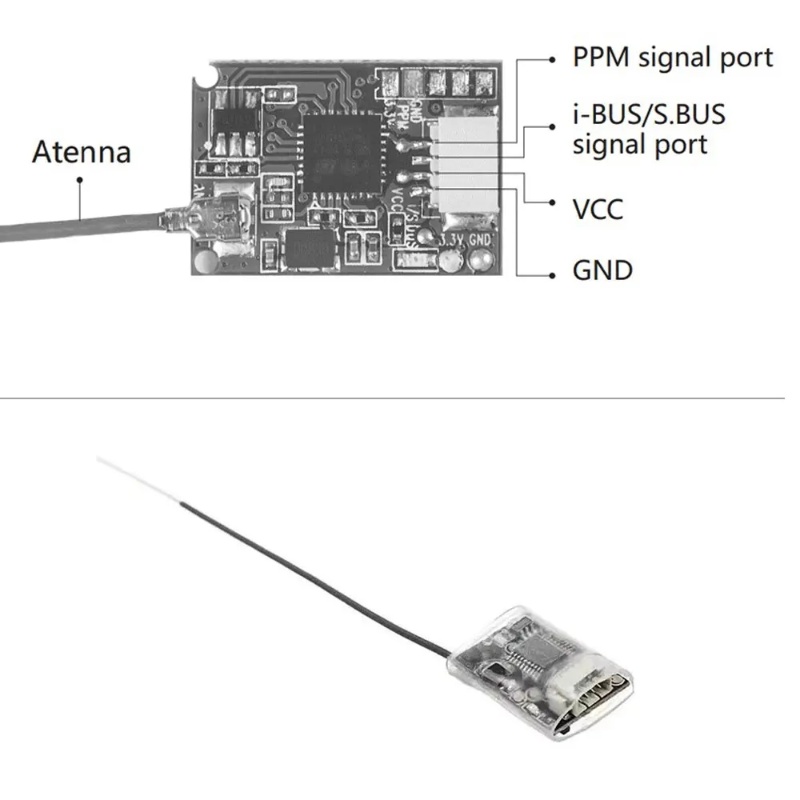 Flysky FS-8A 8CH 18CH Mini Rec - огляд і ціна Receiver Sbus 8Ch