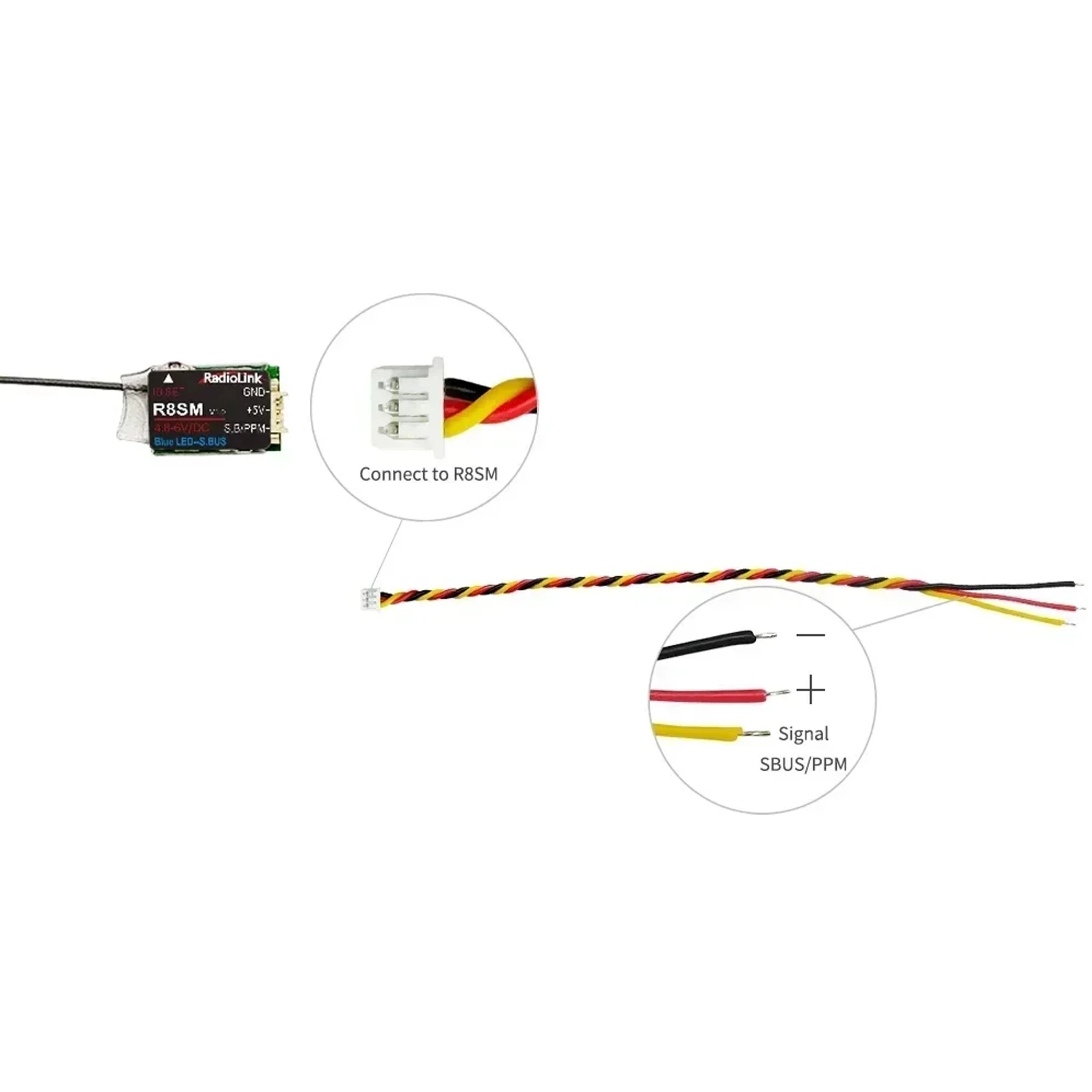 Radiolink R8SM 8-Channel 2.4G  - огляд і ціна Receiver Sbus 8Ch