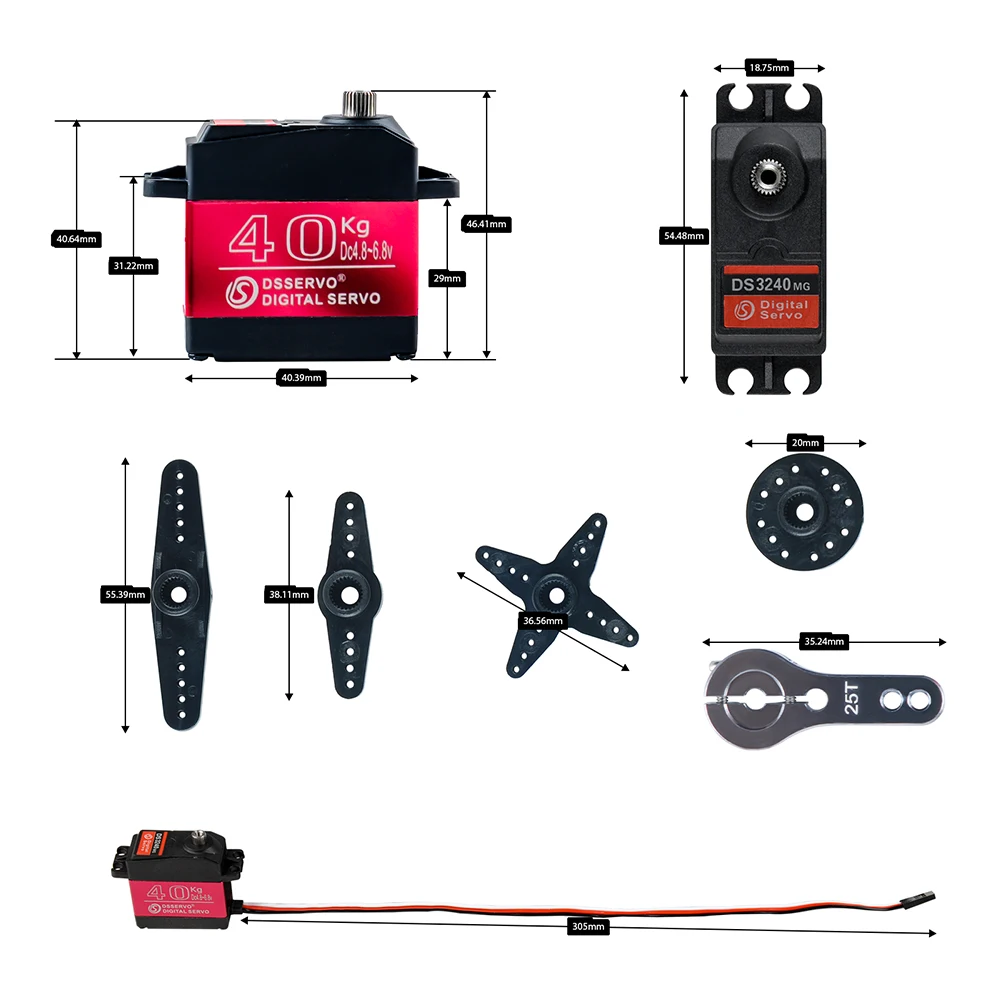 40KG Dsservo DS3240 Large Torq - огляд і ціна Rc Hobby Shops