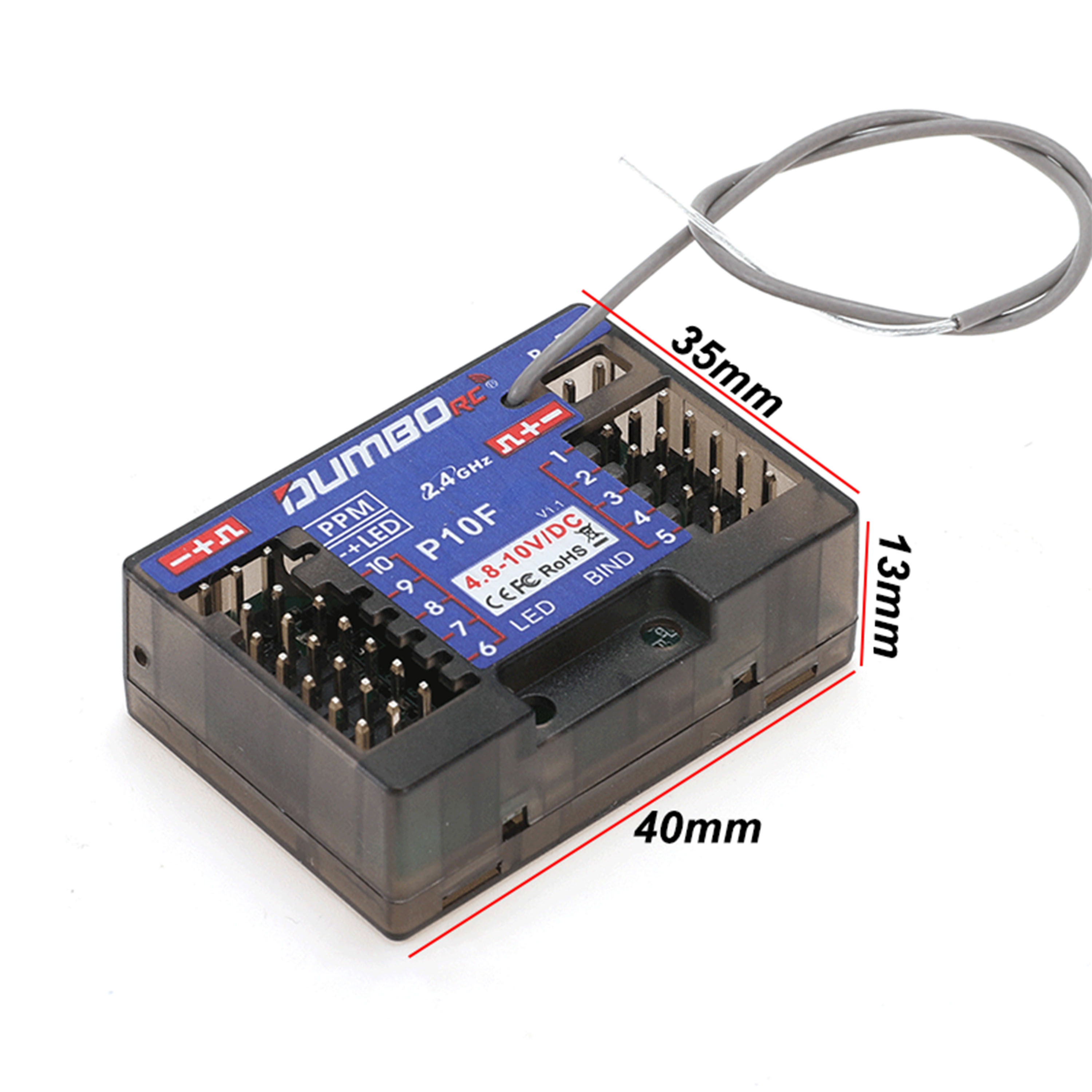 DUMBORC P10F P10FG 10CH 2.4GHz - огляд і ціна Rc Hobby Shops