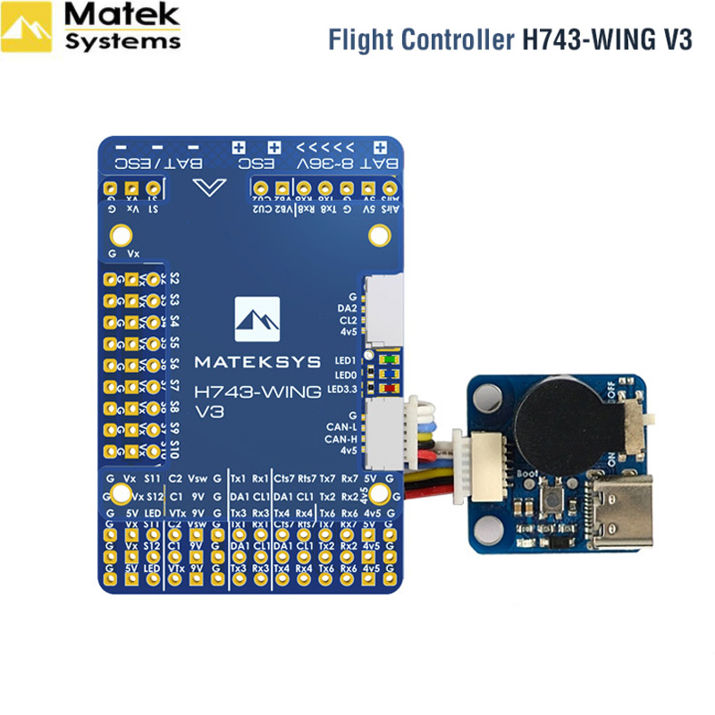 MATEK H743 WING V3 Flight Cont - огляд і ціна Rc Plane Hobby Zone