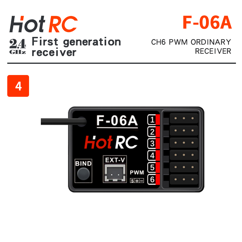 HotRC F-04A F-06A F-06AT F-08A - огляд і ціна Receiver Sbus 8Ch
